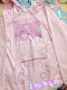 Yami Kawaii Nurse Bear Video Game Pixel Menhera Sweater (Made to Order)