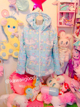 Load image into Gallery viewer, Sweetie Dreams and Trixie Dreamy Clouds Yume Kawaii Puffy Hoodie Jacket (Made to Order)