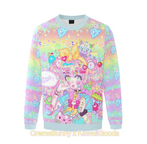 Creme Bunny x Kawaii Goods Decora Girl Party Sweater (Made to Order)