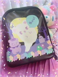 Alien Ghost Bear Happy Halloween Creepy Cute Witch Bag (Made to Order)