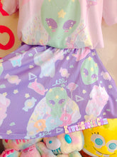 Load image into Gallery viewer, Alien Cutie Reba the alien and Kikko TV skirt (Made to Order)