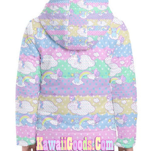 Sweetie Dreams and Trixie Dreamy Clouds Yume Kawaii Puffy Hoodie Jacket (Made to Order)