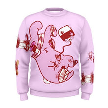Load image into Gallery viewer, Guru Kawa Hurt Bunny Yami Kawaii Menhera Sweater bloody ver. (Made to Order)