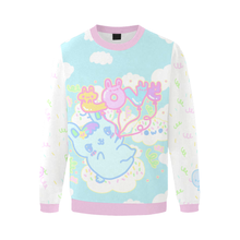 Load image into Gallery viewer, LOVE Balloons Cici Bunny Happy Clouds Sweater
