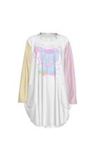 Load image into Gallery viewer, Trixie the Alien Baby Bear Curse Blocks Dress (Made to Order)