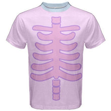 Load image into Gallery viewer, Fairy Kei Pastel Goth Skeleton Creepy Cute Tee (Made to Order)