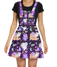 Load image into Gallery viewer, Candy Cementery  Overalls Skirt (made to order)