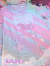 Load image into Gallery viewer, Kikko TV Pastel Yume Kawaii Tee, Pastel Video Game Top