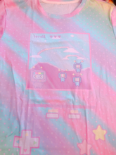 Load image into Gallery viewer, Kikko TV Pastel Yume Kawaii Tee, Pastel Video Game Top