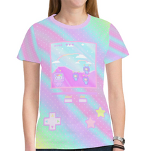 Load image into Gallery viewer, Kikko TV Pastel Yume Kawaii Tee, Pastel Video Game Top