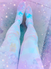 Load image into Gallery viewer, Gummy Bear Alien Gingham Tights/Leggings (made to order)