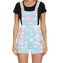 Load image into Gallery viewer, Emotion Bear Overalls Shorts (made to order)