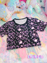 Load image into Gallery viewer, Hurt Bunny Panic Attack Yami kawaii Crop Top (made to order)