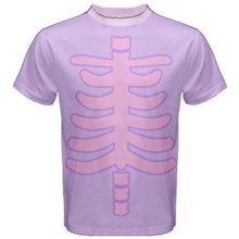 Load image into Gallery viewer, Fairy Kei Pastel Goth Skeleton Creepy Cute Tee (Made to Order)