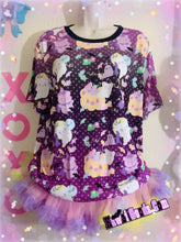 Load image into Gallery viewer, Candy Cemetery Creepy Cute Witch Bear Shirt (Made to Order)