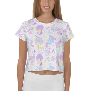 Sweetie Dreams and Trixie 80s parfait kawaii Crop Top (Made to Order)