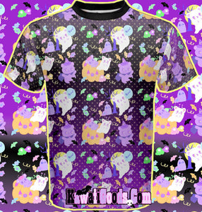 Candy Cemetery Creepy Cute Witch Bear Shirt (Made to Order)