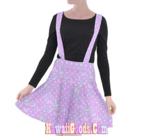 Load image into Gallery viewer, Hurt Bear Pixel Game Suspender Skirt (Made to Order)