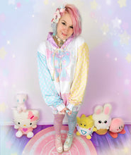 Load image into Gallery viewer, Trixie the Alien Baby Bear Curse Blocks  Hoodie (Made to Order)