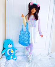 Load image into Gallery viewer, Trixie the Alien Baby Bear Curse Blocks Dress (Made to Order)