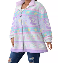 Load image into Gallery viewer, Dreamy Panda Mimi Fleece Fuzzy Jacket (Made to Order)