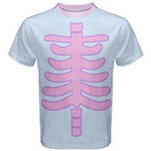Load image into Gallery viewer, Fairy Kei Pastel Goth Skeleton Creepy Cute Tee (Made to Order)