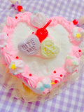 Anti-Valentine Cake Pastry necklace