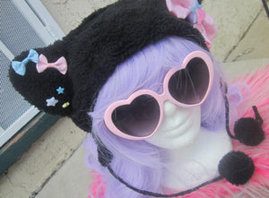Fuzzy  Deco Bear Hat (made to order)