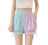 Polkadot Color Block Heisei Retro Pumpkin Shorts (made to order)