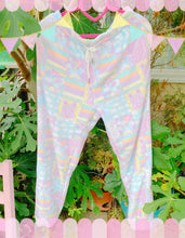 Load image into Gallery viewer, Kawaii Quilted Yume Kawaii Cutie Fuzzy jogger pants (Made to Order)