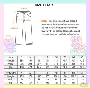 Hurt Bunny Bear Nurse Death Yami Kawaii Fuzzy Pants (Made to Order)