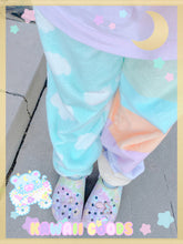 Load image into Gallery viewer, Rainbow Cloud Fuzzy jogger pants (Made to Order)