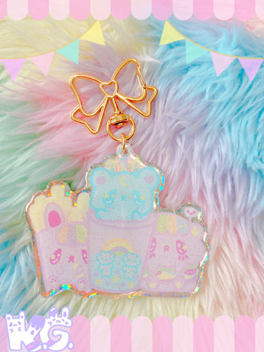 Kawaii KG Junk Food Cuties holographic Keychain