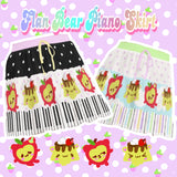 Flan Bear Piano Frilly Skirt (Made to Order)