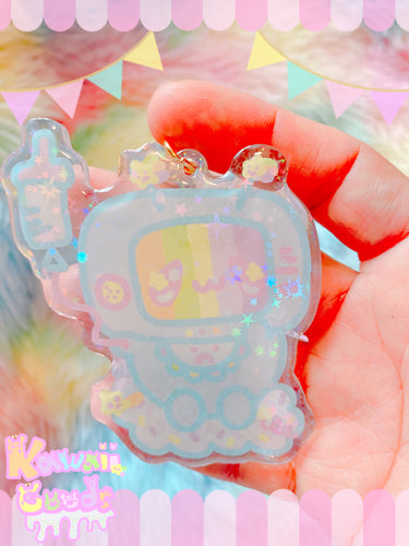 Baby Kikko TV  holographic Keychain