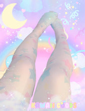 Load image into Gallery viewer, Starry Dreamy Tights, Fairy Kei Tights (Made to Order)