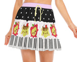 Flan Bear Piano Frilly Skirt (Made to Order)