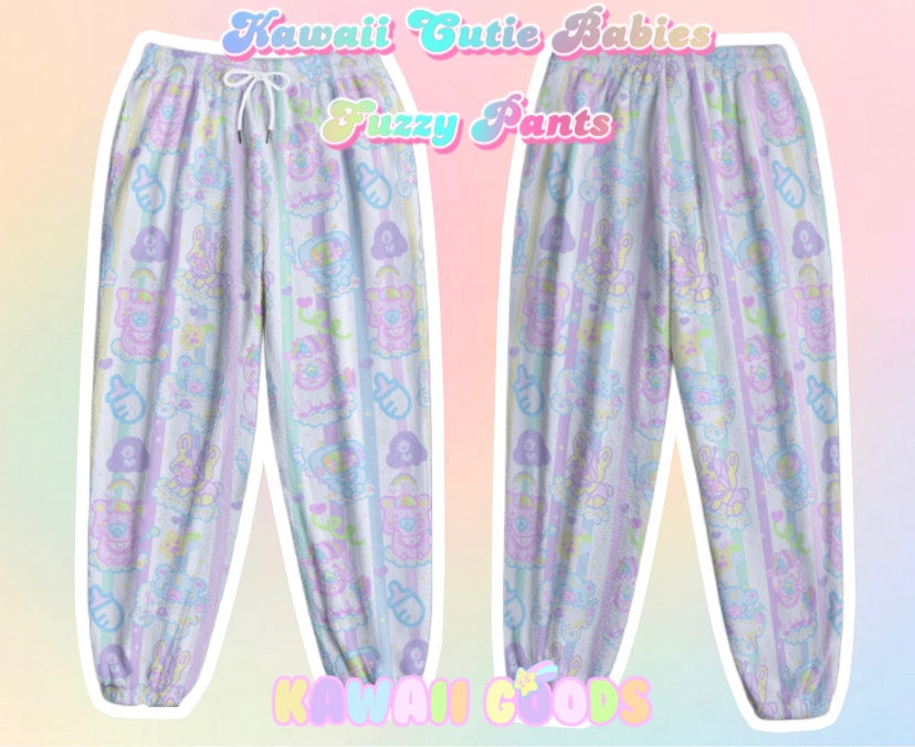Dreamy Cloud Babies Fuzzy jogger pants (Made to Order)