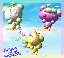 Load image into Gallery viewer, KG Cuties Puffy y2k 3D art Sticker Sheet