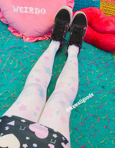 Starry Dreamy Tights, Fairy Kei Tights (Made to Order)