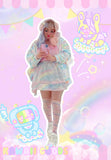 Yume Kawaii Quilted Fleece Fuzzy Jacket (Made to Order)