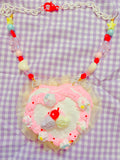 Anti-Valentine Cake Pastry necklace