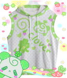 Lucky Panda Heisei Retro Hoodie Vest (Made to Order)