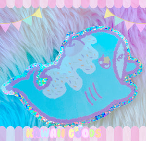 Sweet Tooth Shark Holographic sticker