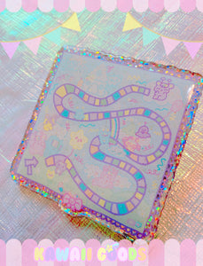 Dreamy Land Board Game Holographic Acrylic Pin