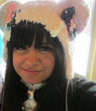 Load image into Gallery viewer, Fuzzy  Deco Bear Hat (made to order)