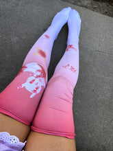 Load image into Gallery viewer, Hurt Bunny Gory OTK Socks (Made to Order)