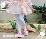 Heart Rainbow stripe fairykei Leggings (Made to Order)