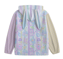 Load image into Gallery viewer, Dreamy Cloud Babies Bunny Fuzzy Hoodie Sweater (Made to Order) white