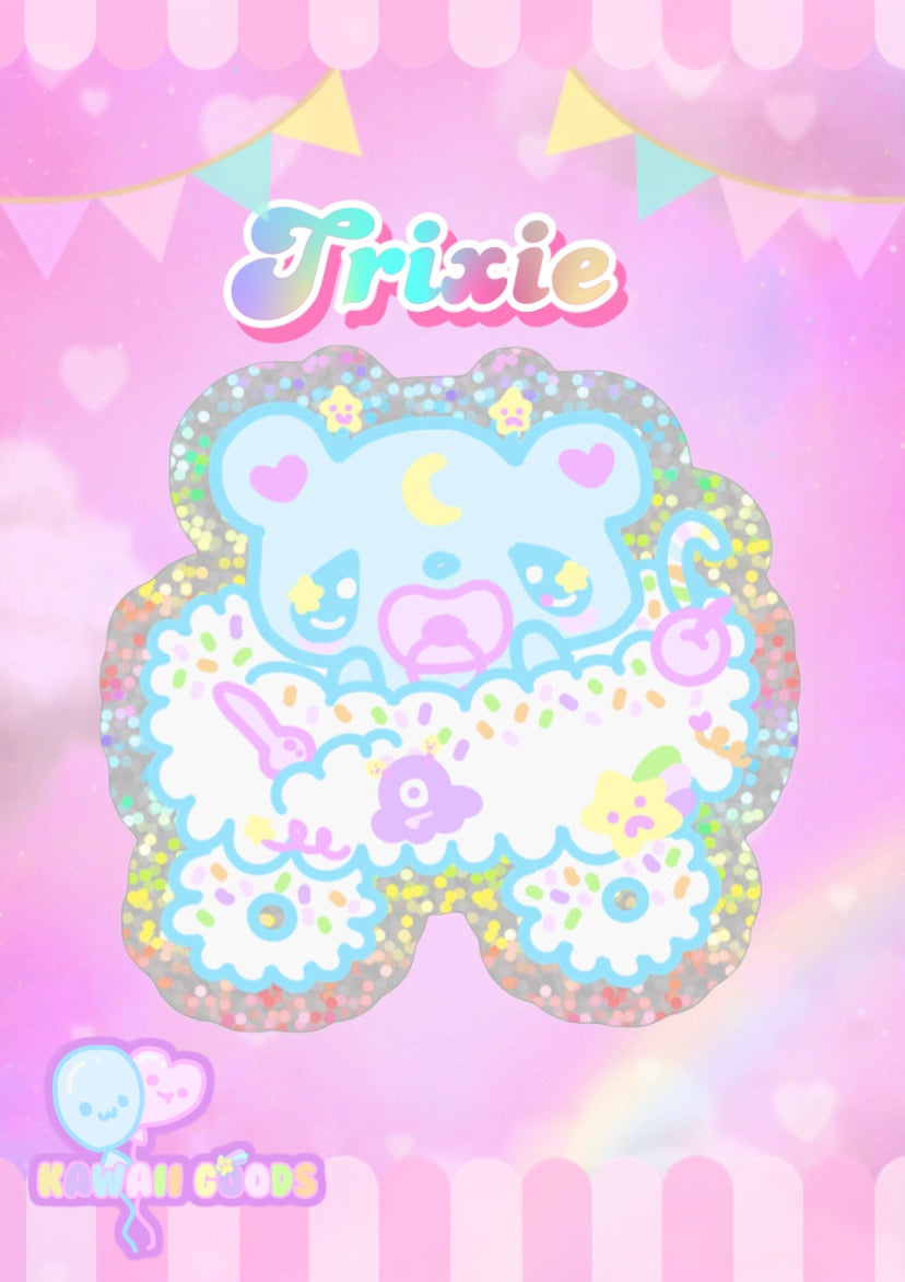 Trixie Holographic Glitter Sticker